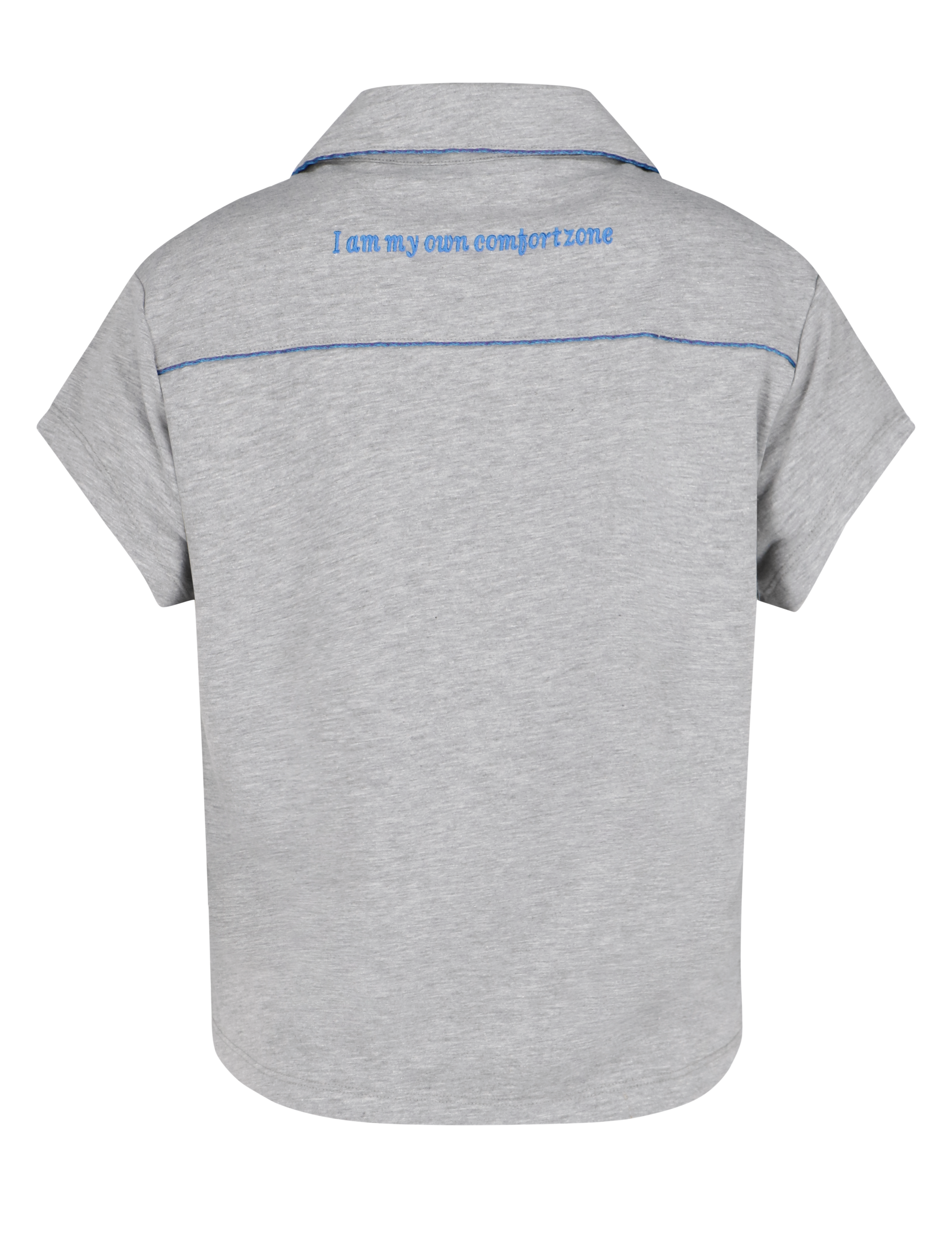 Pyjama gris « Je suis ma propre zone de confort »