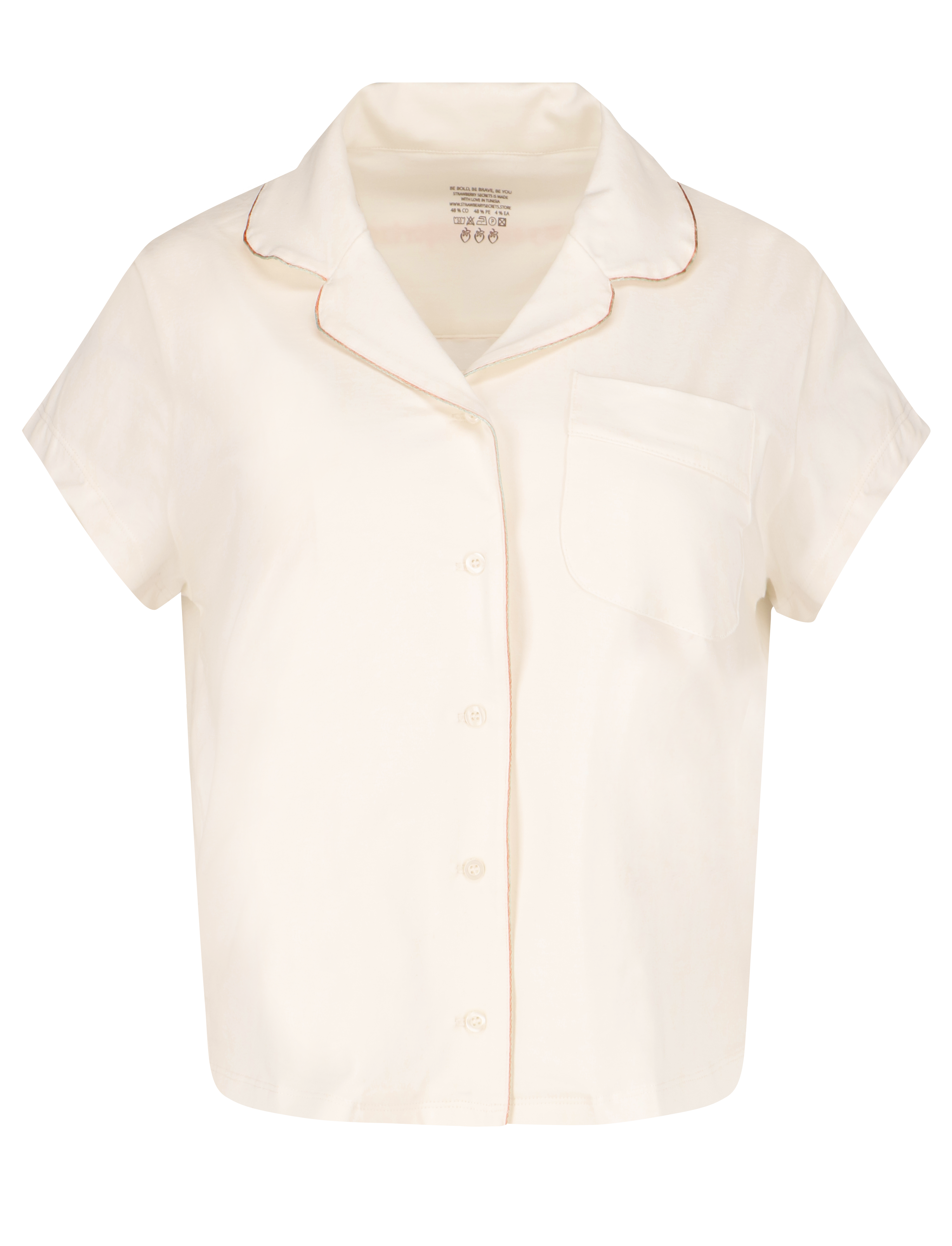 Pyjama en blanc « Je suis ma propre zone de confort »