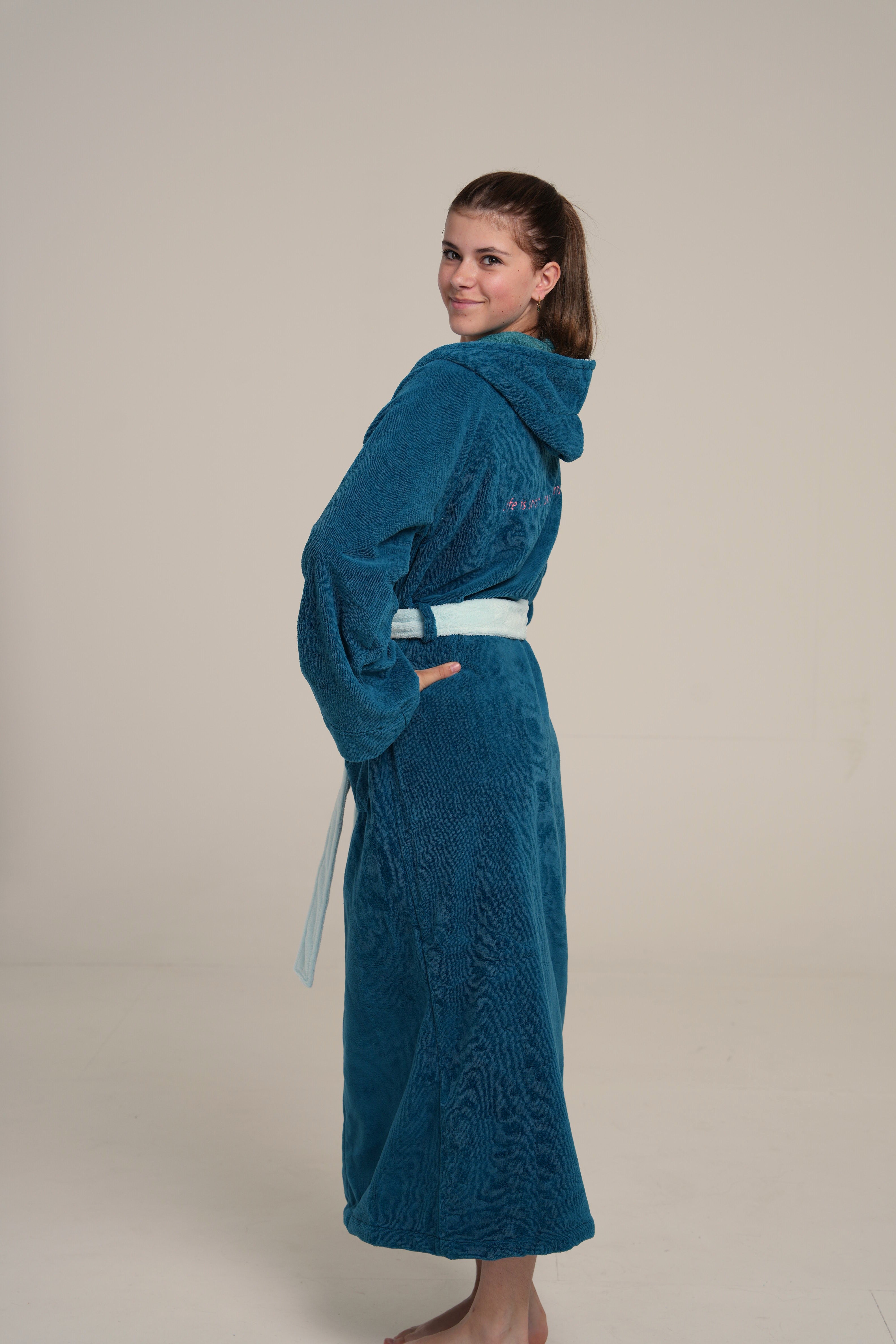 Peignoir « Harry » en pétrole