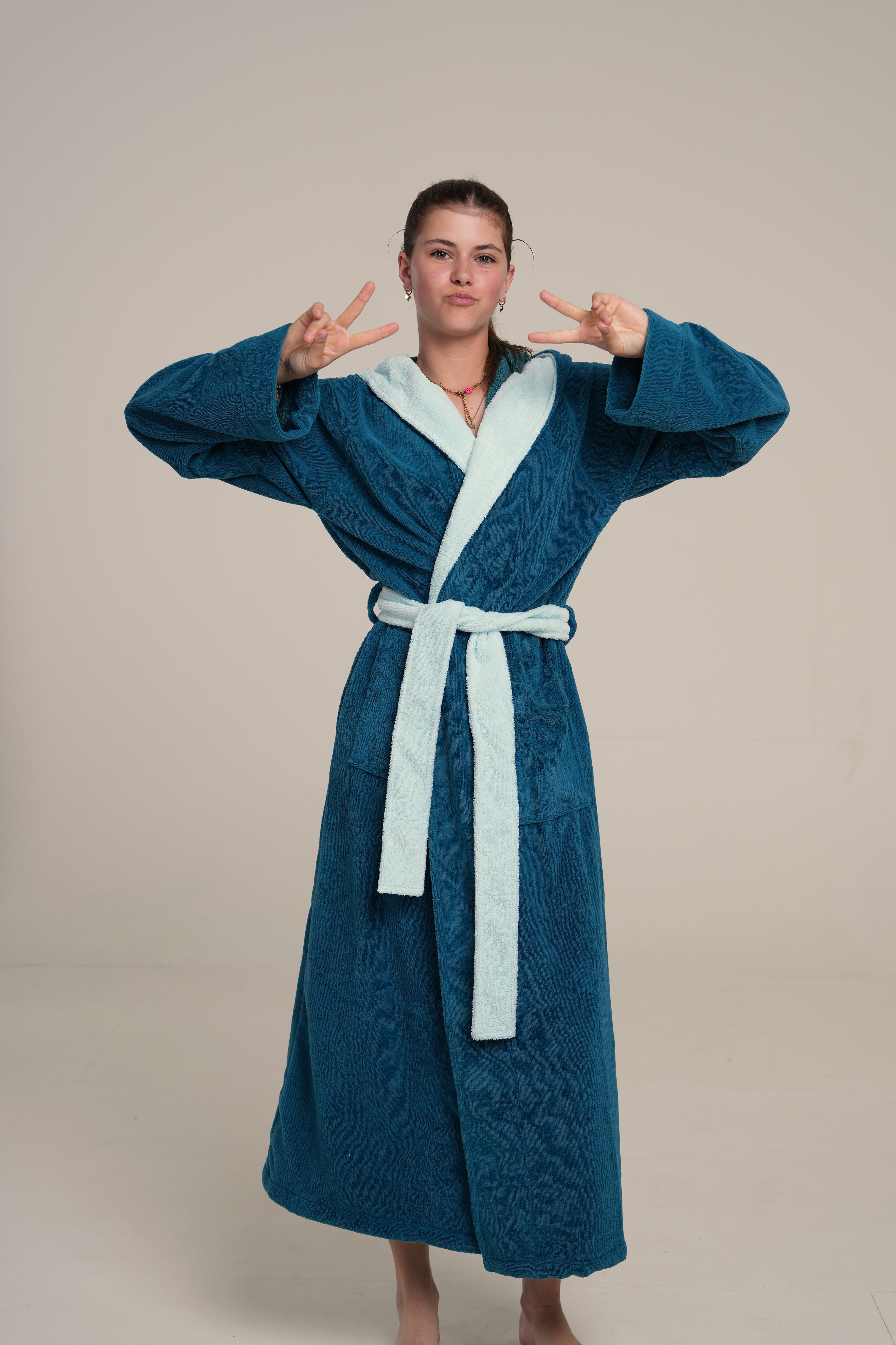 Peignoir « Harry » en pétrole