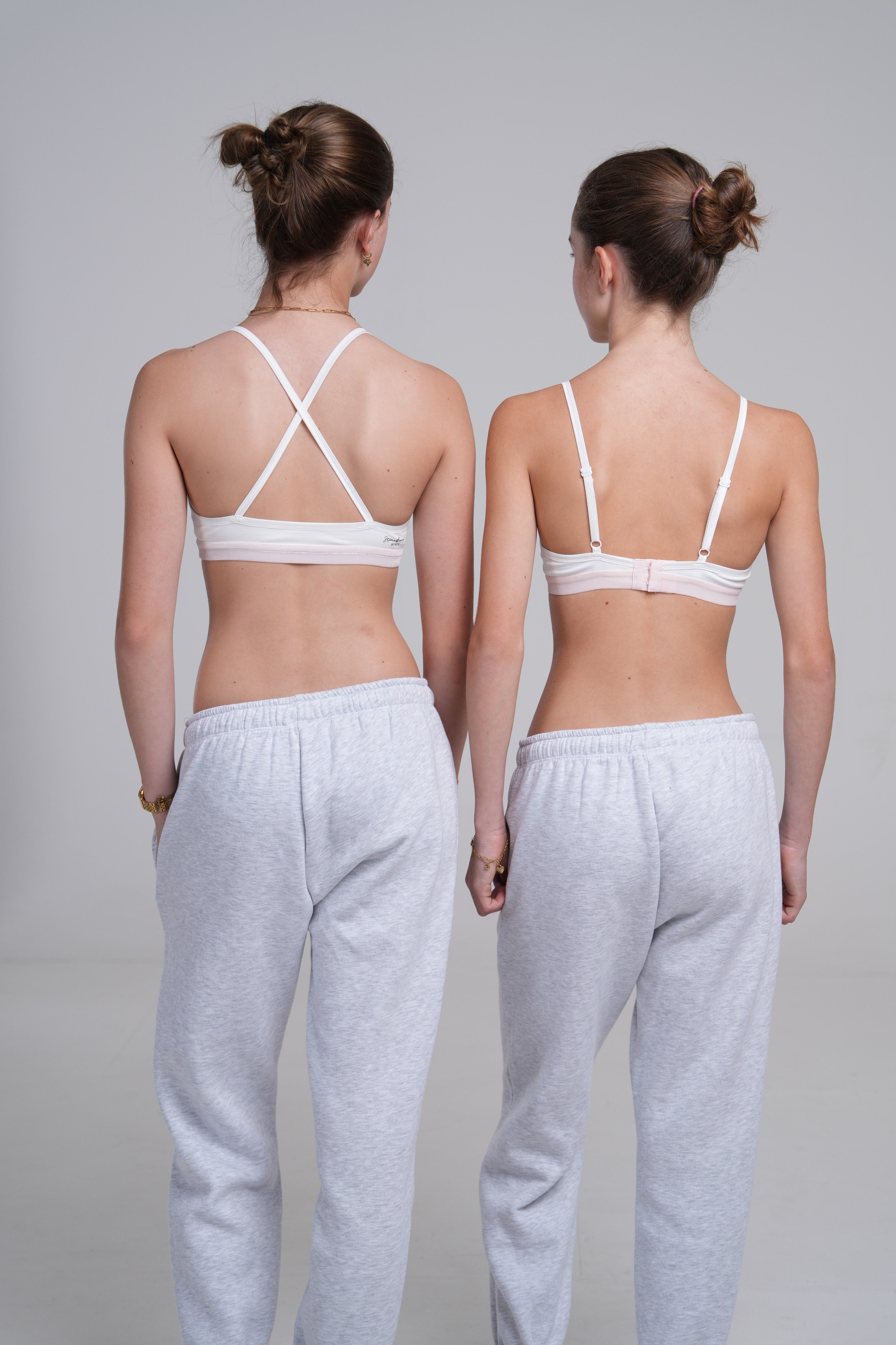 Bretelles droites Alex en Basic White