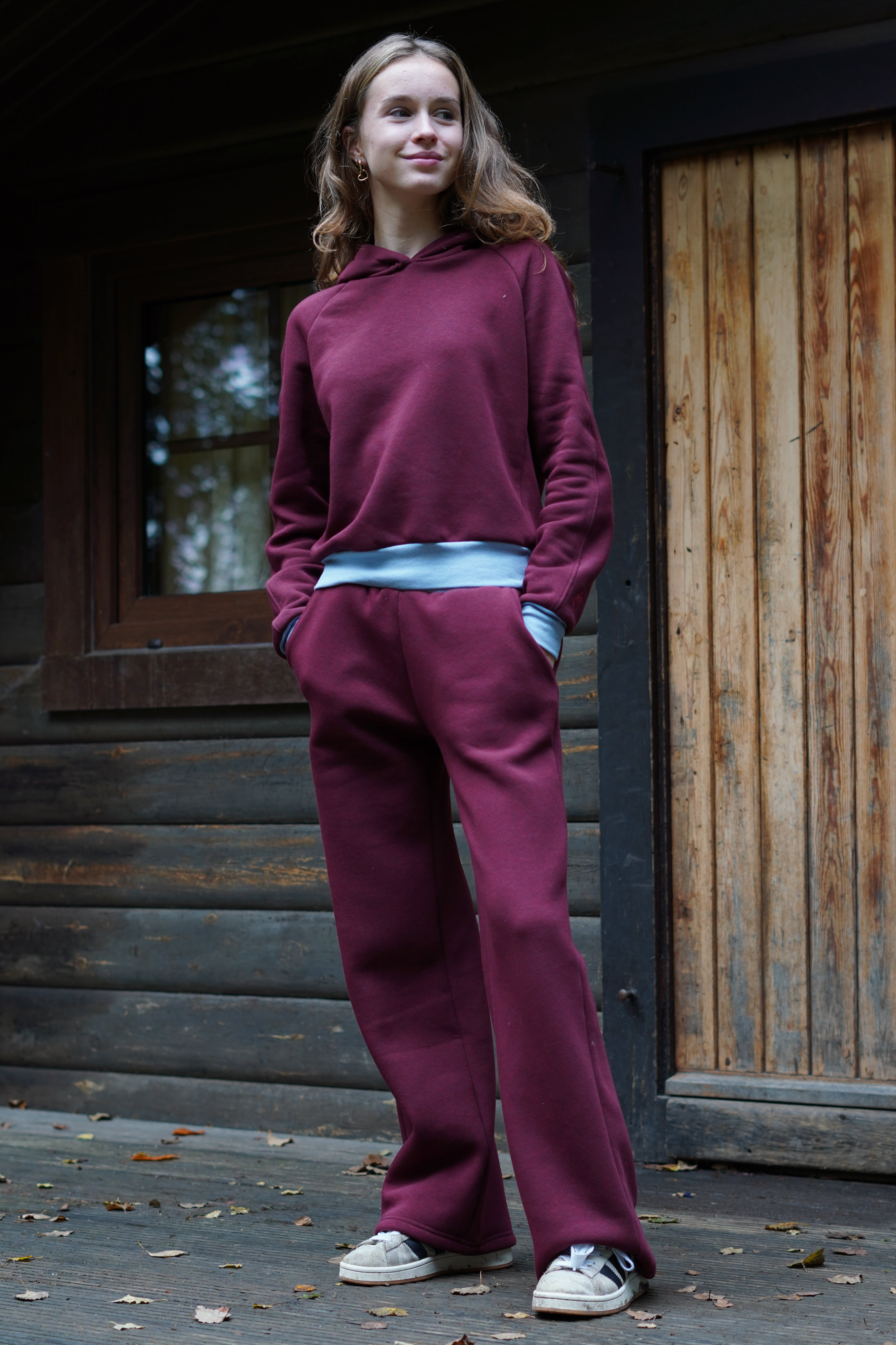 Jogging Marcel en bordeaux (Précommande)