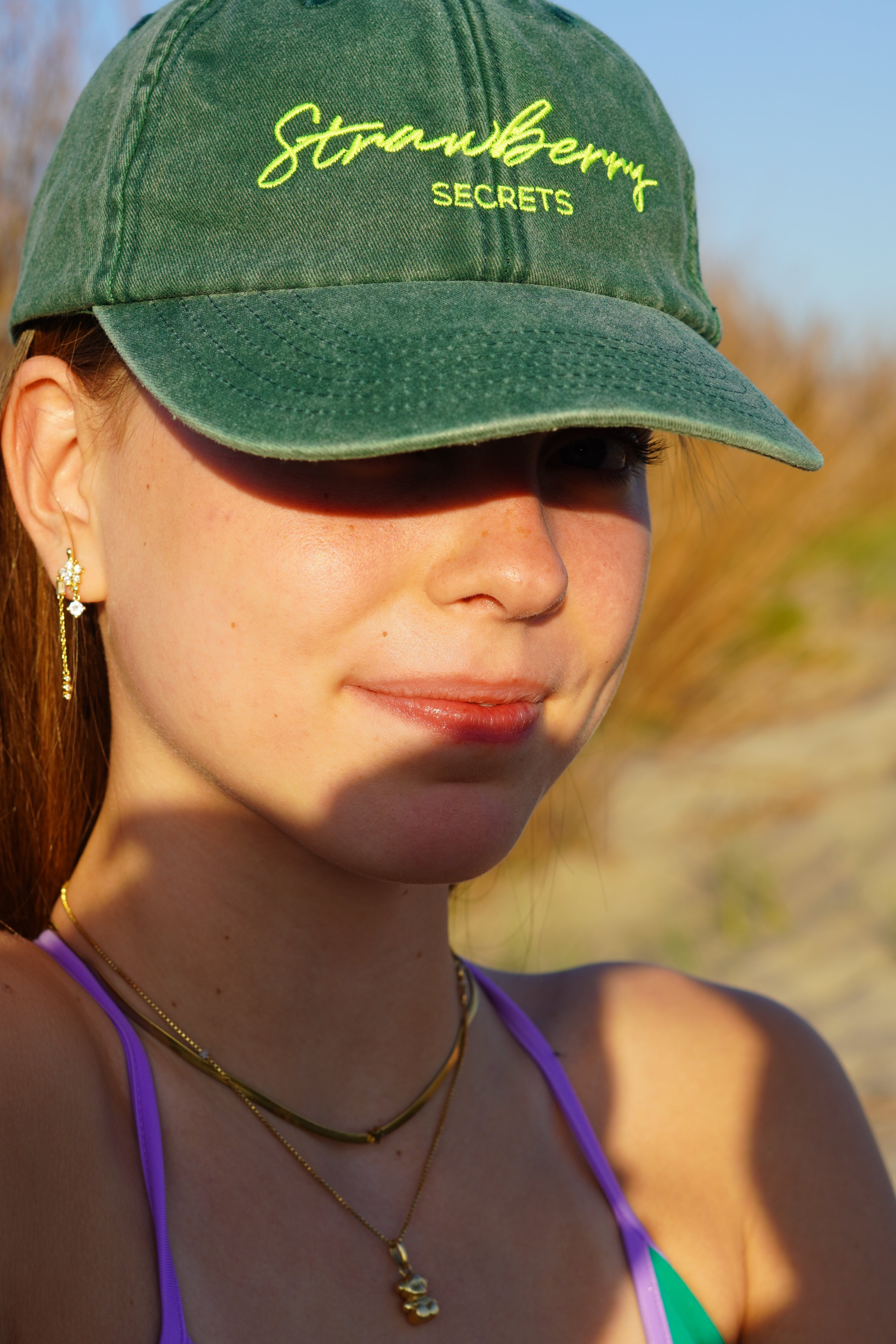 Casquette Rapha en vert et jaune