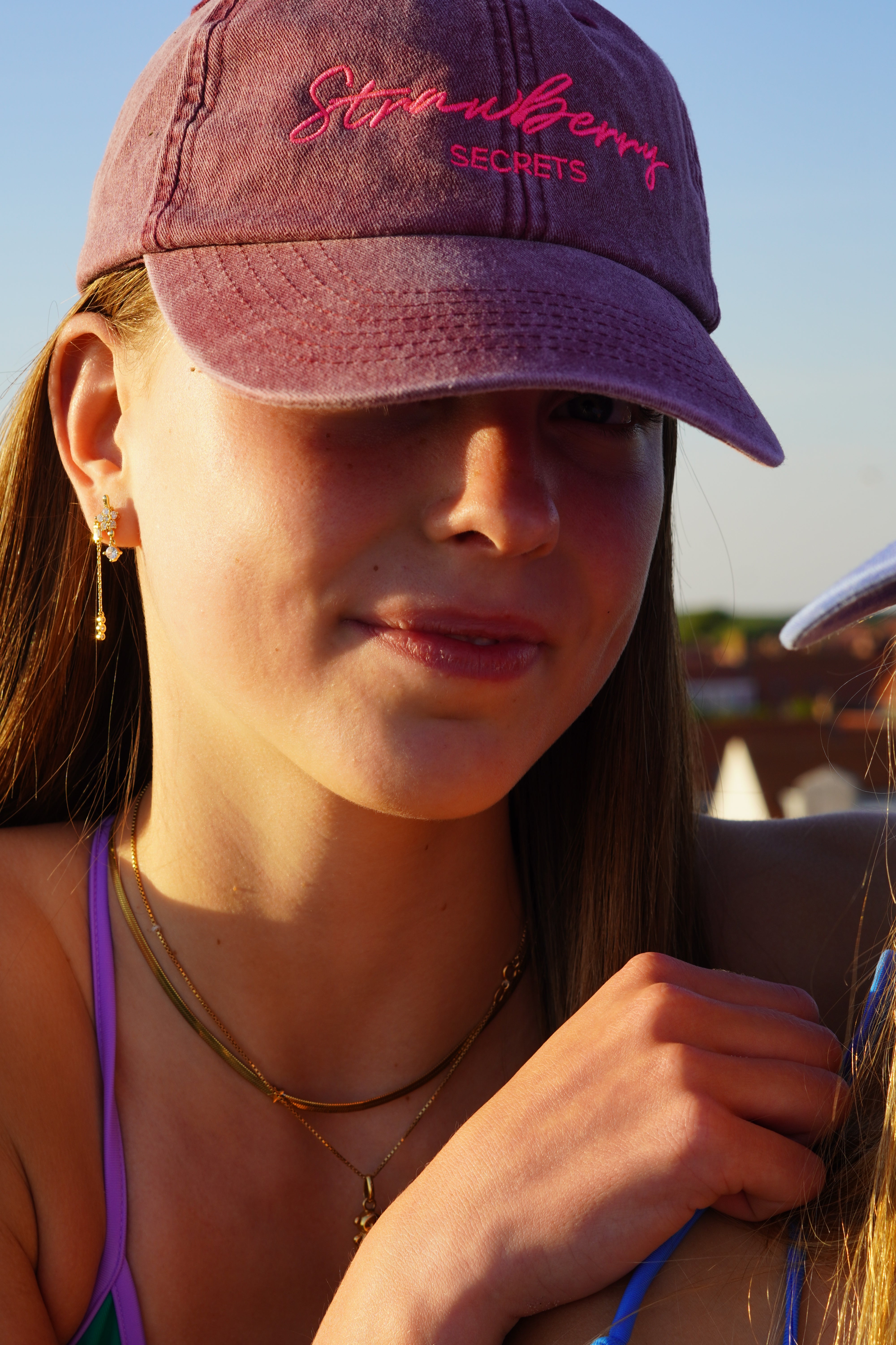 Casquette Rapha en rose et rose