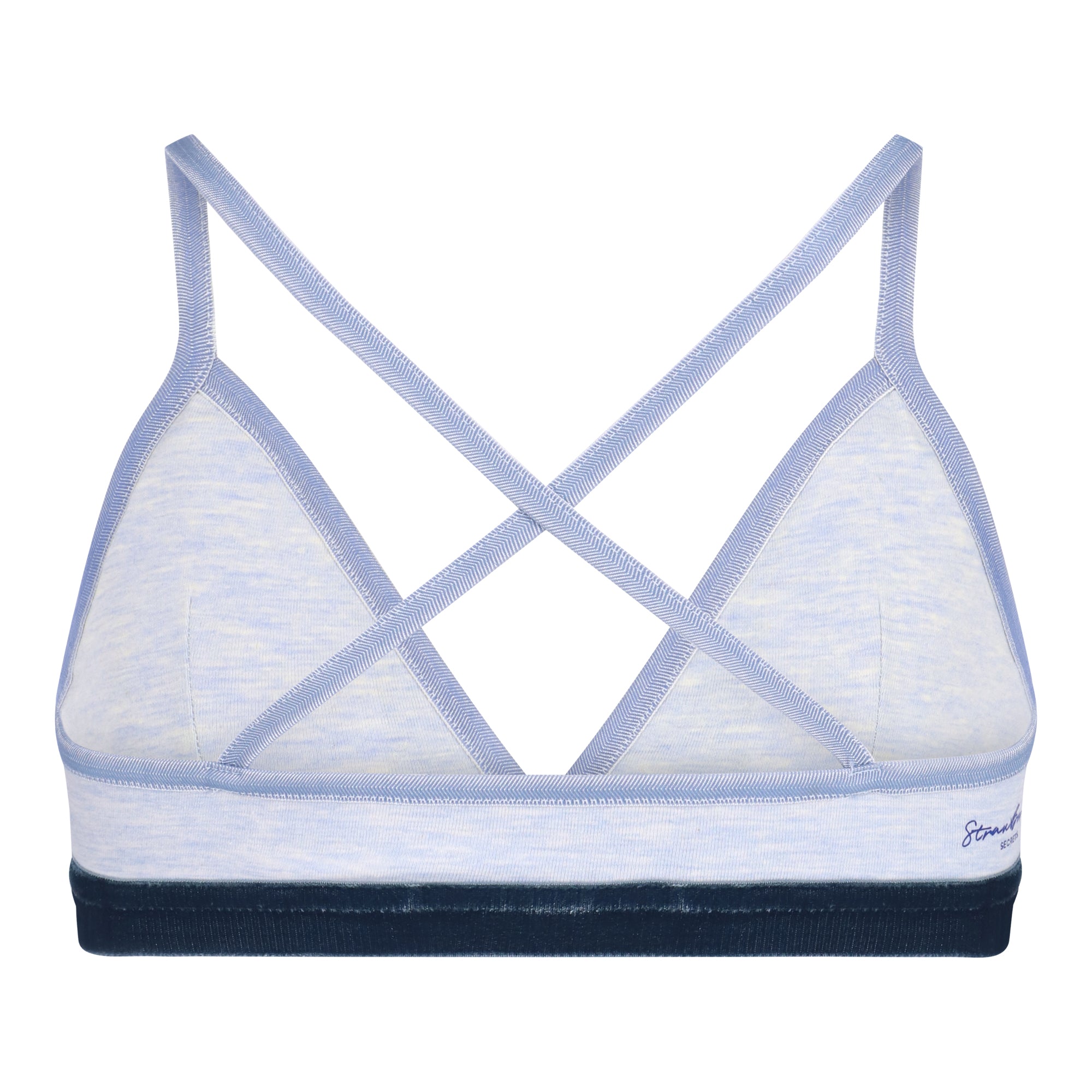 'Alex' en bleu clair et indigo