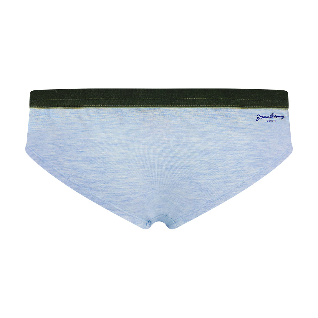 'Renée' en bleu et vert