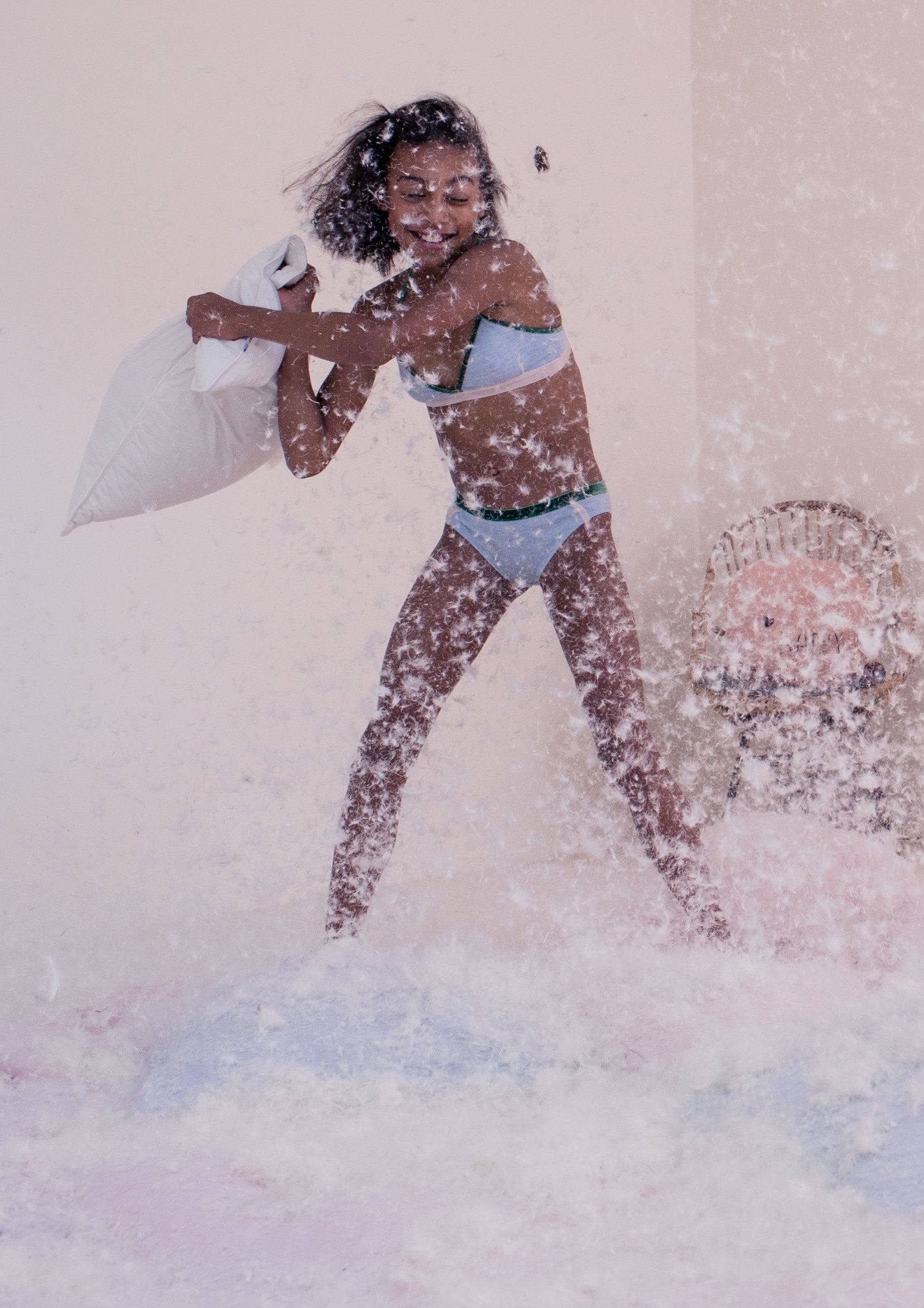 'Charlotte' en bleu et vert