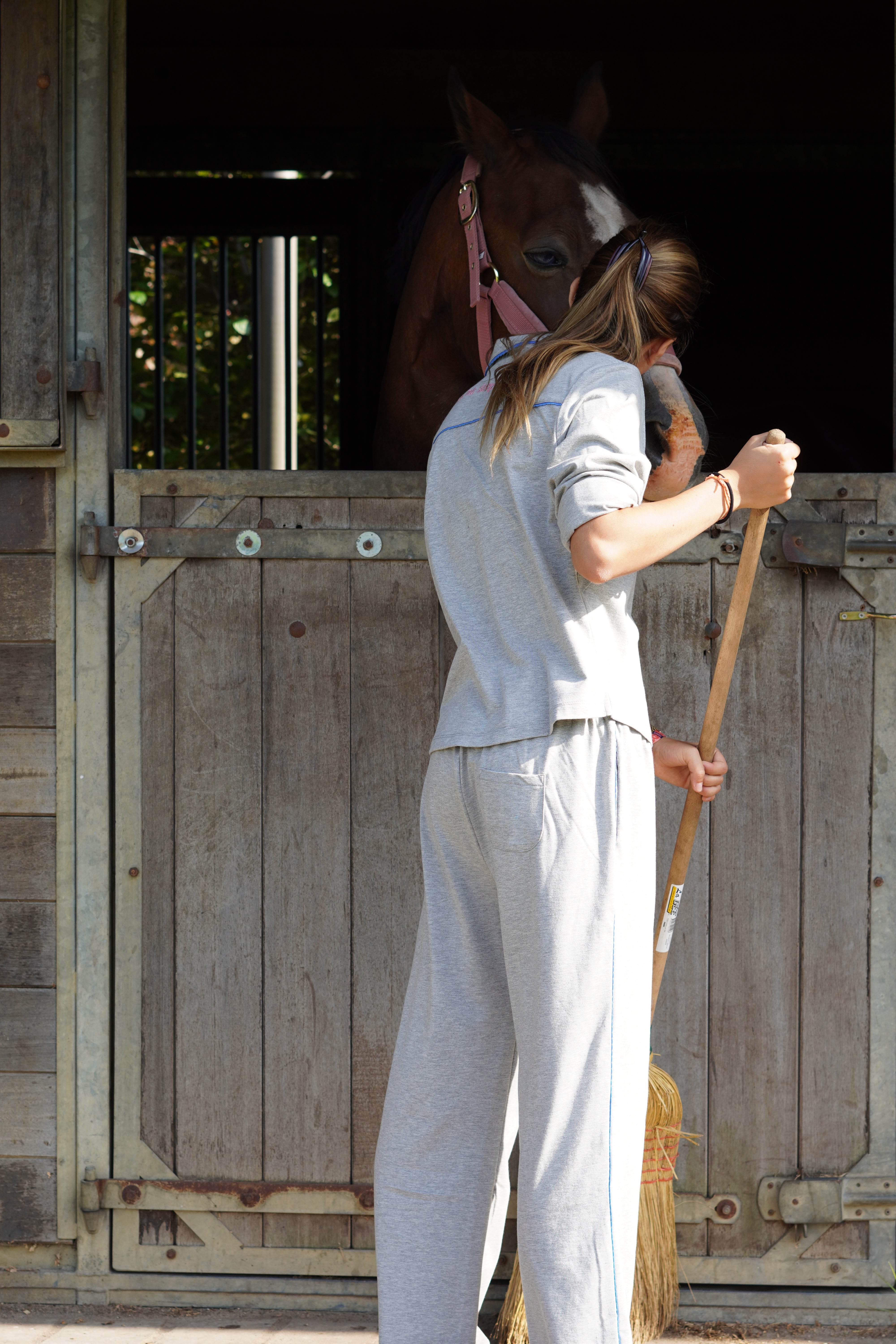 Pyjama "Let me sleep till noon" in medium grey