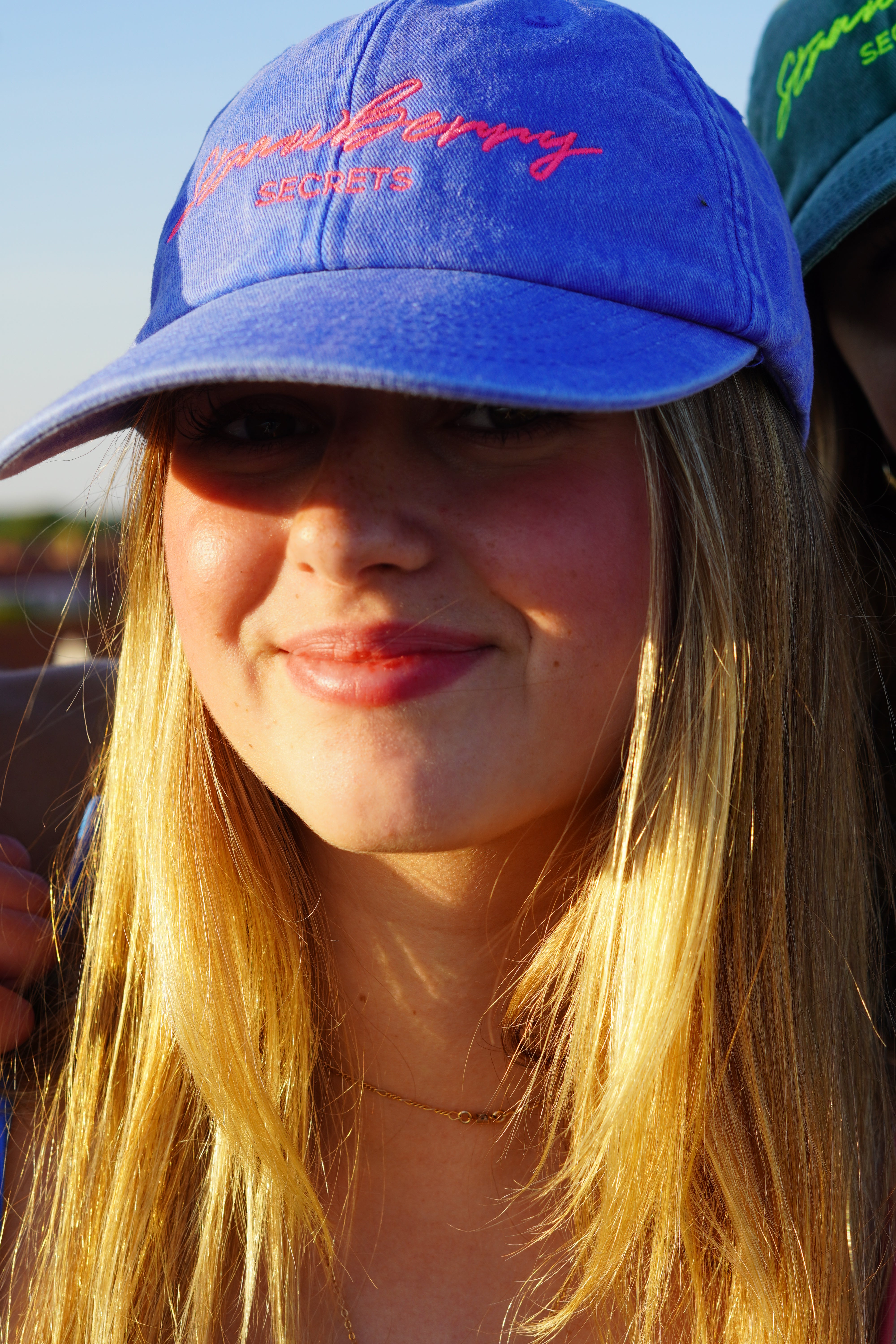 Rapha cap in Blue & Pink