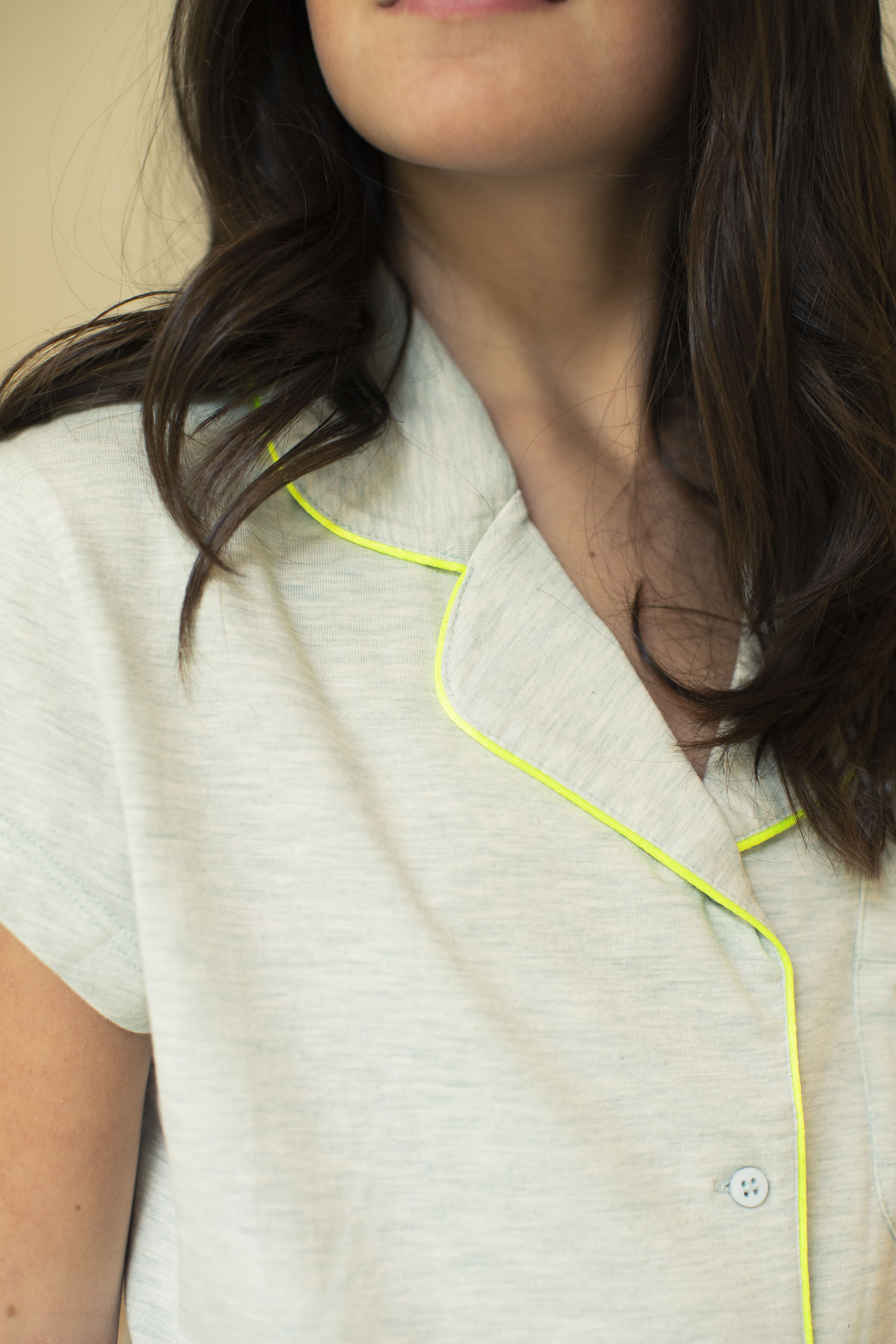 Pyjama Light Green "Mornings are hard, grumpy is the new cute"