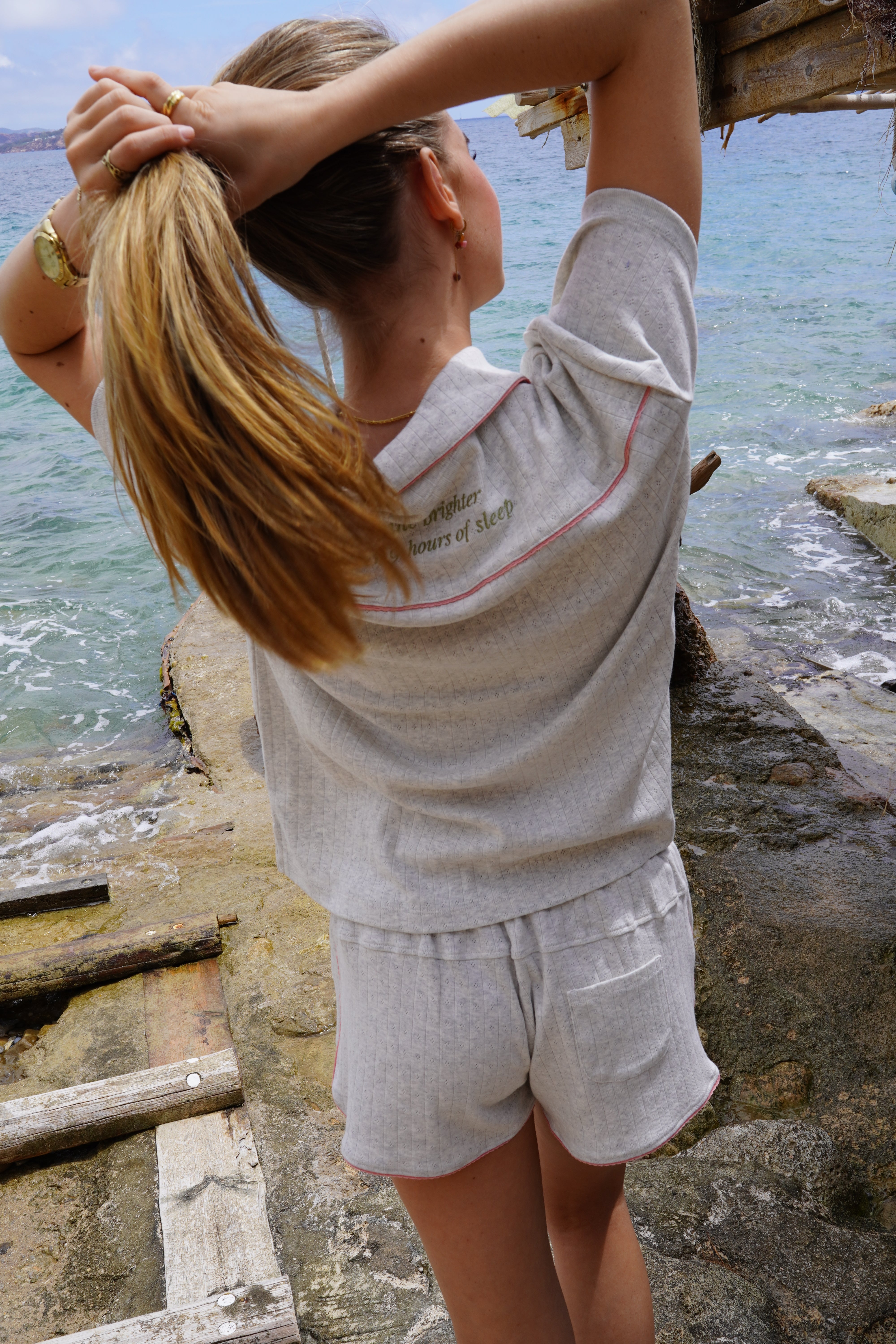 Pajama Light Grey "I shine brighter after 9 hours of sleep" (PRE-ORDER)